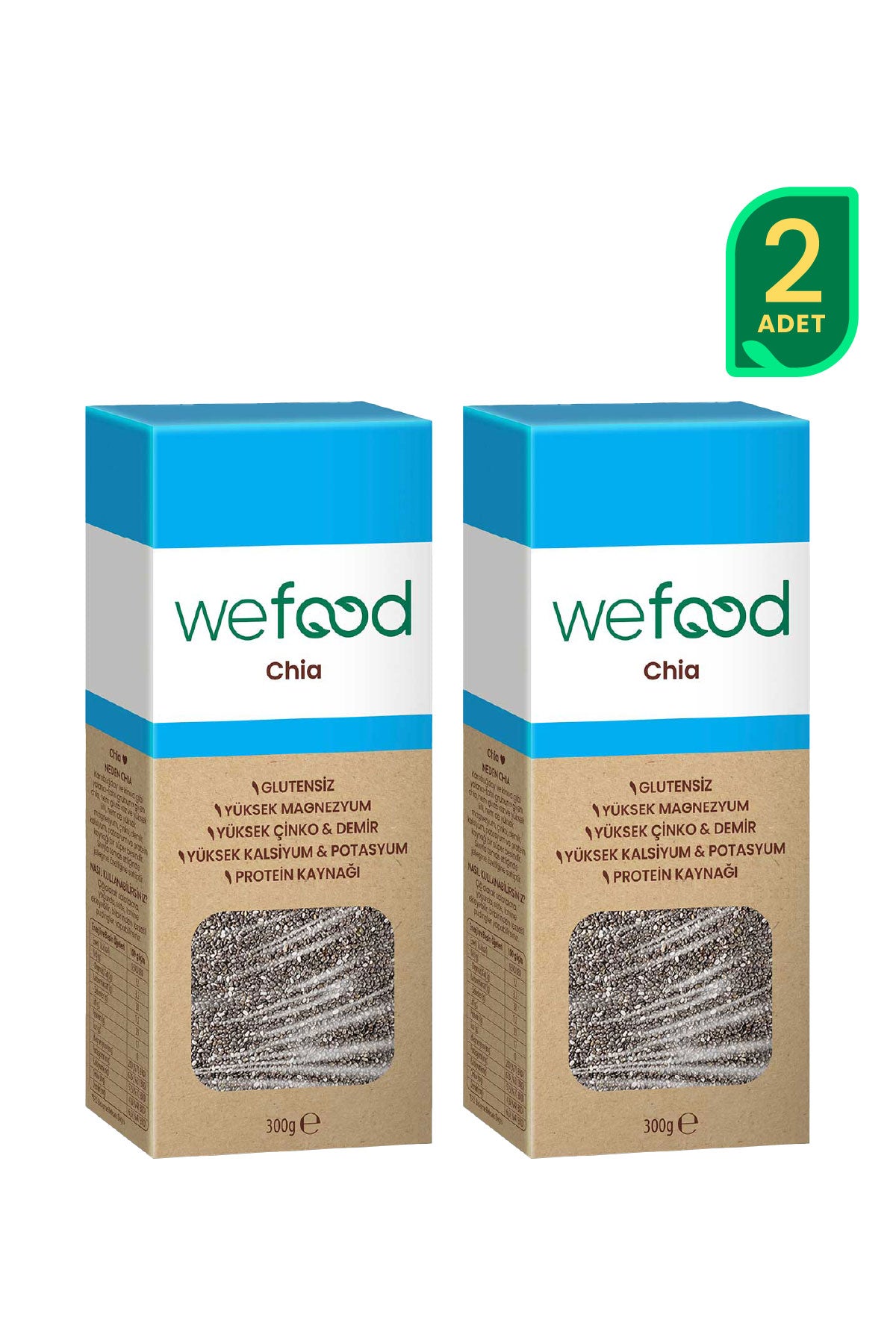 Wefood Siyah Chia 300 gr 2'li